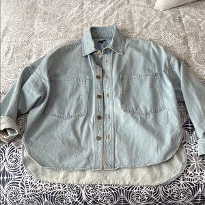 Express Light Blue Denim Shirt